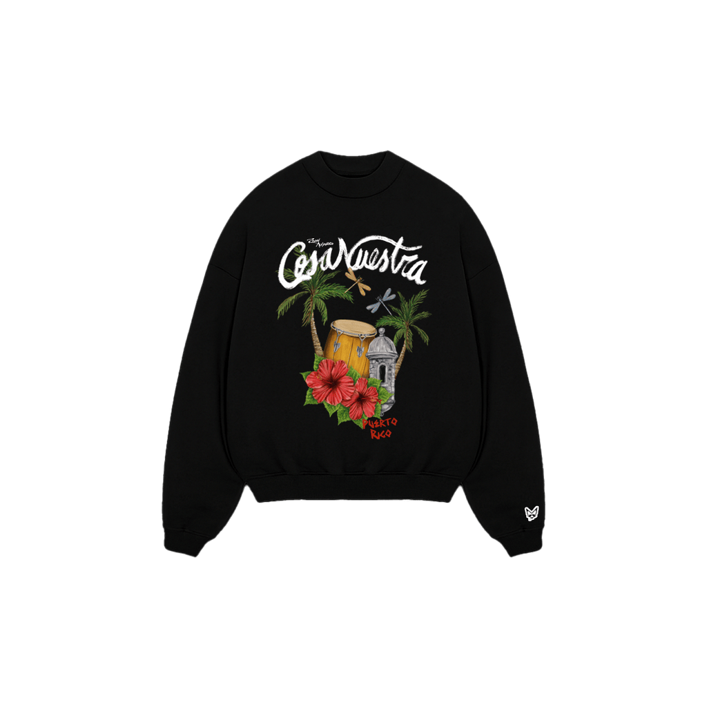 Rauw Alejandro Store Caribeño Crewneck Black