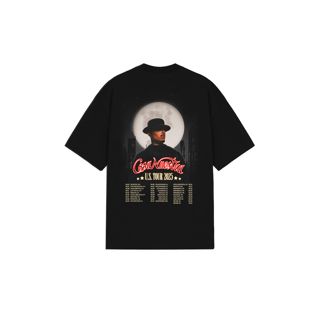 Rauw Alejandro Store Cosa Nuestra World Tour Tee Shirt - Black